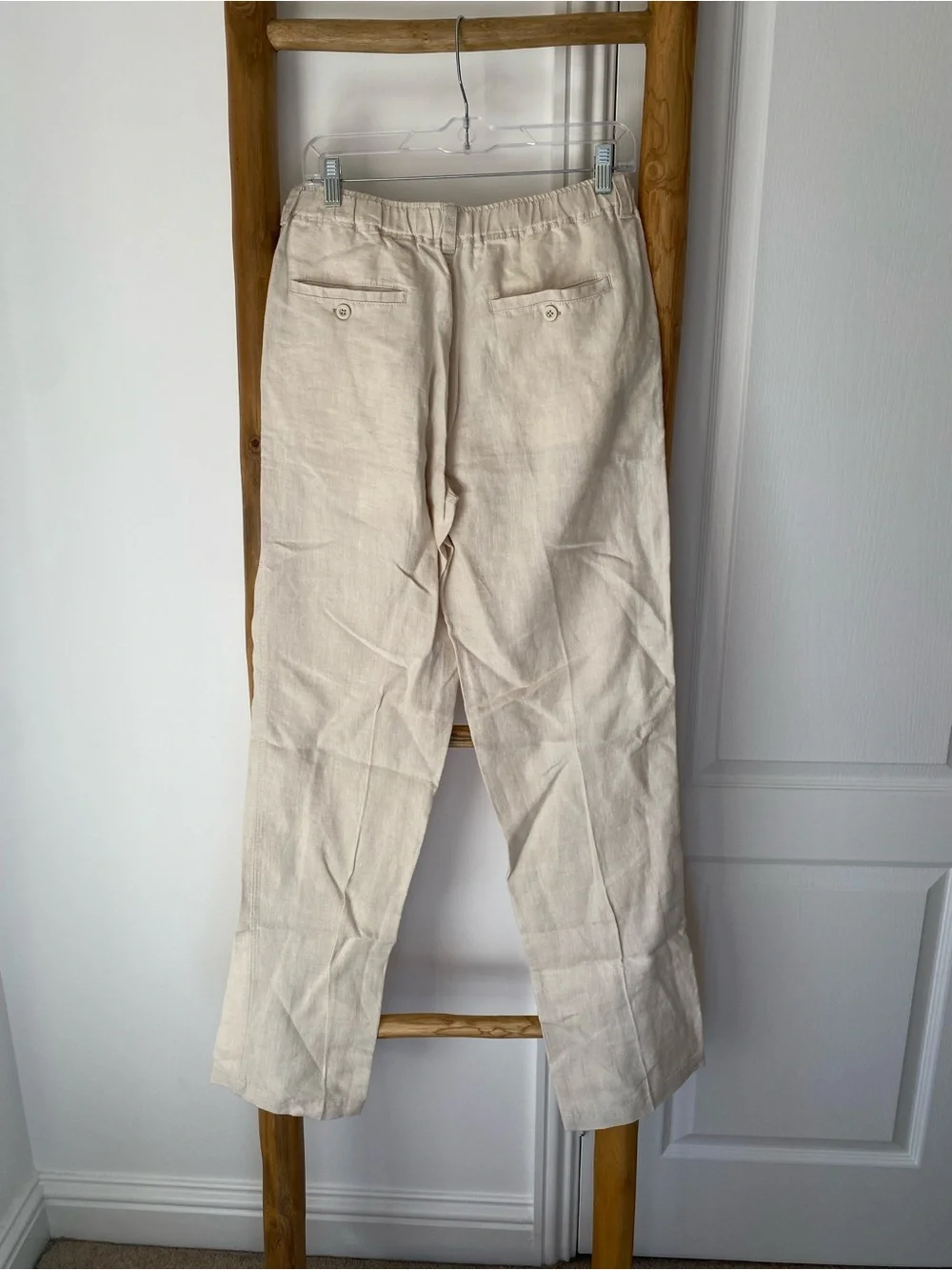 Tommy Bahama Relax Men’s Small 100% Linen On The Beach Drawstring Pants Beige